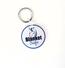 Load image into Gallery viewer, Blanket Safe Keychain, Blanket Safe Logo, Blanket Safe Swag