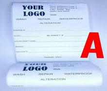 Load image into Gallery viewer, Custom Blanket Bag Labels - Blanket Safe