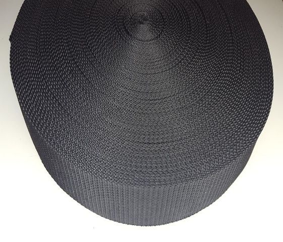 Black Polypropylene Webbing - Blanket Safe 