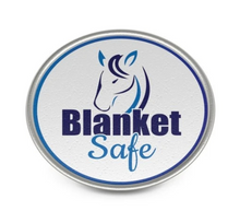Load image into Gallery viewer, Blanket Safe Pin, Blanket Safe Logo, Blanket Safe Swag
